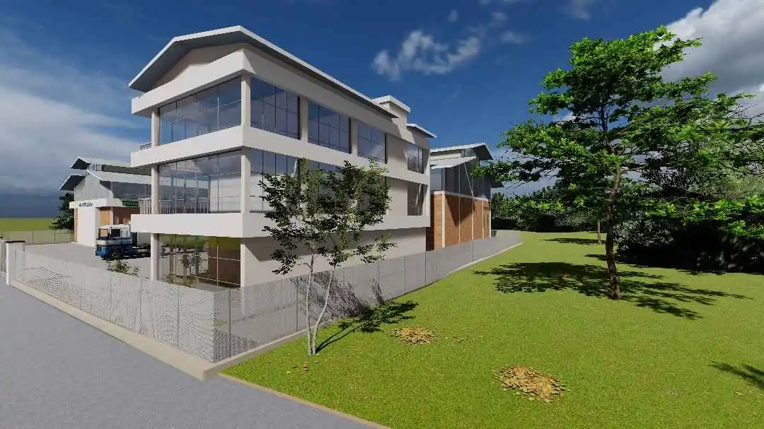 Waiting for the bus in the desert