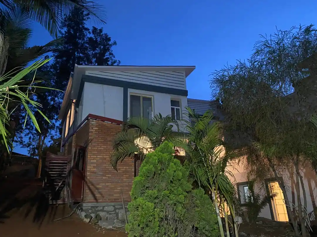 A girl, and a train passing