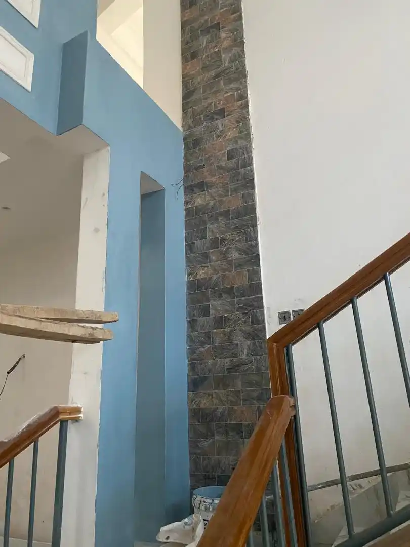 A girl, and a train passing