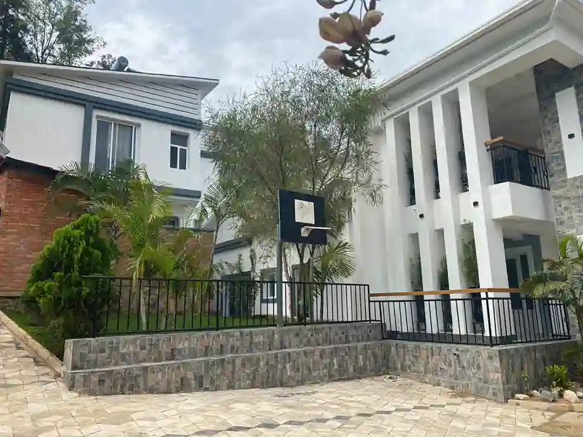 A girl, and a train passing