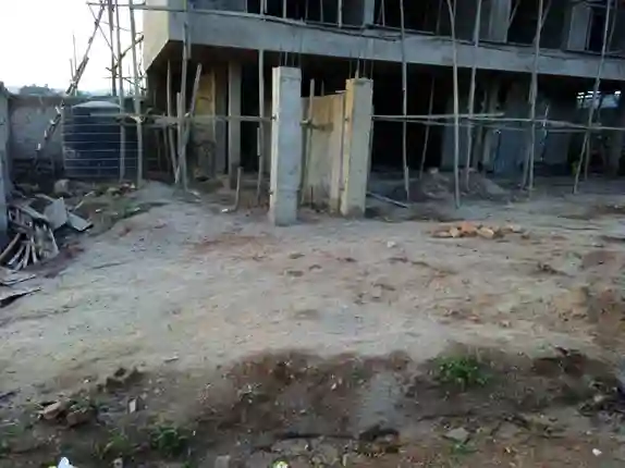 Waiting for the bus in the desert