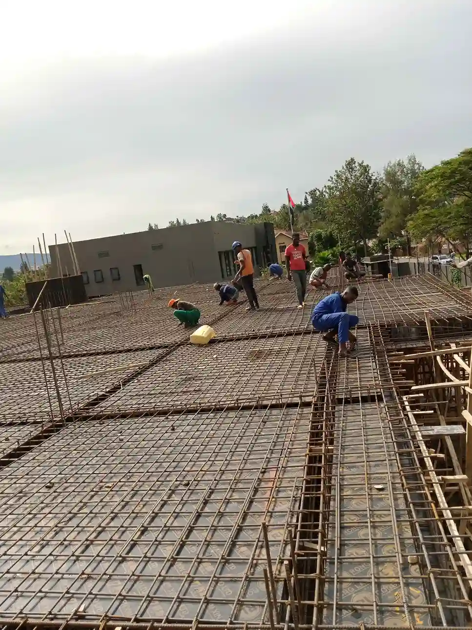 Waiting for the bus in the desert