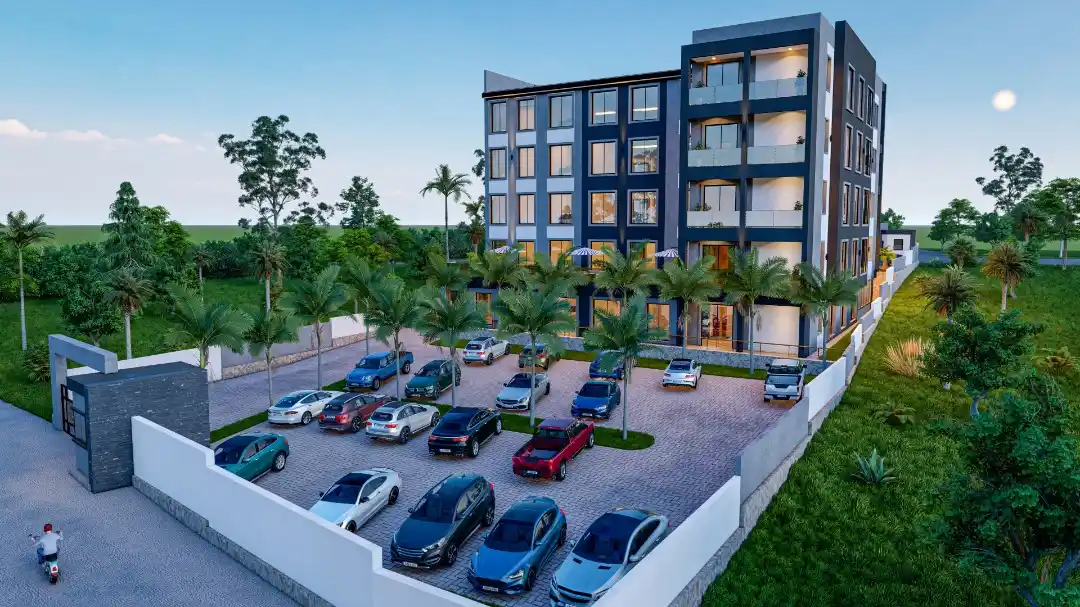 Waiting for the bus in the desert