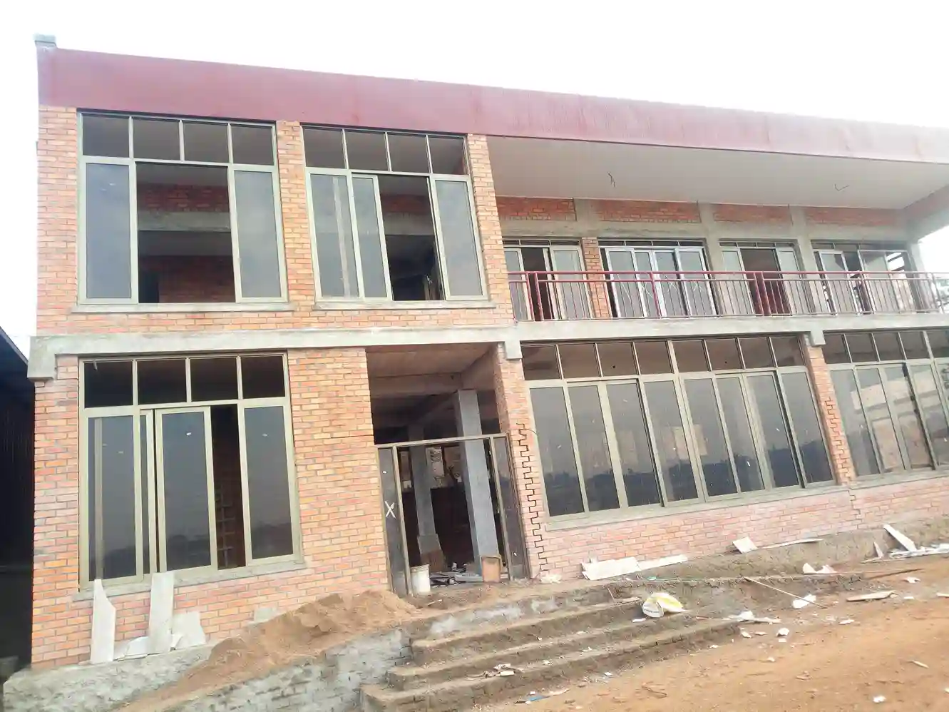 Waiting for the bus in the desert